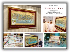 Sheik Maktoum Dubai Legacy Map - 2013
